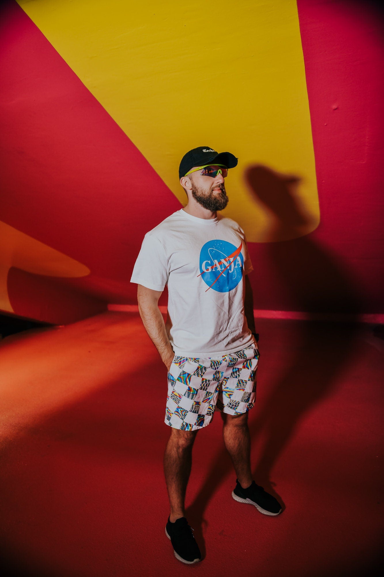 Trippy Checkmate • Athletic Shorts