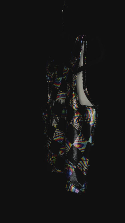Trippy Checkmate • Crop Top